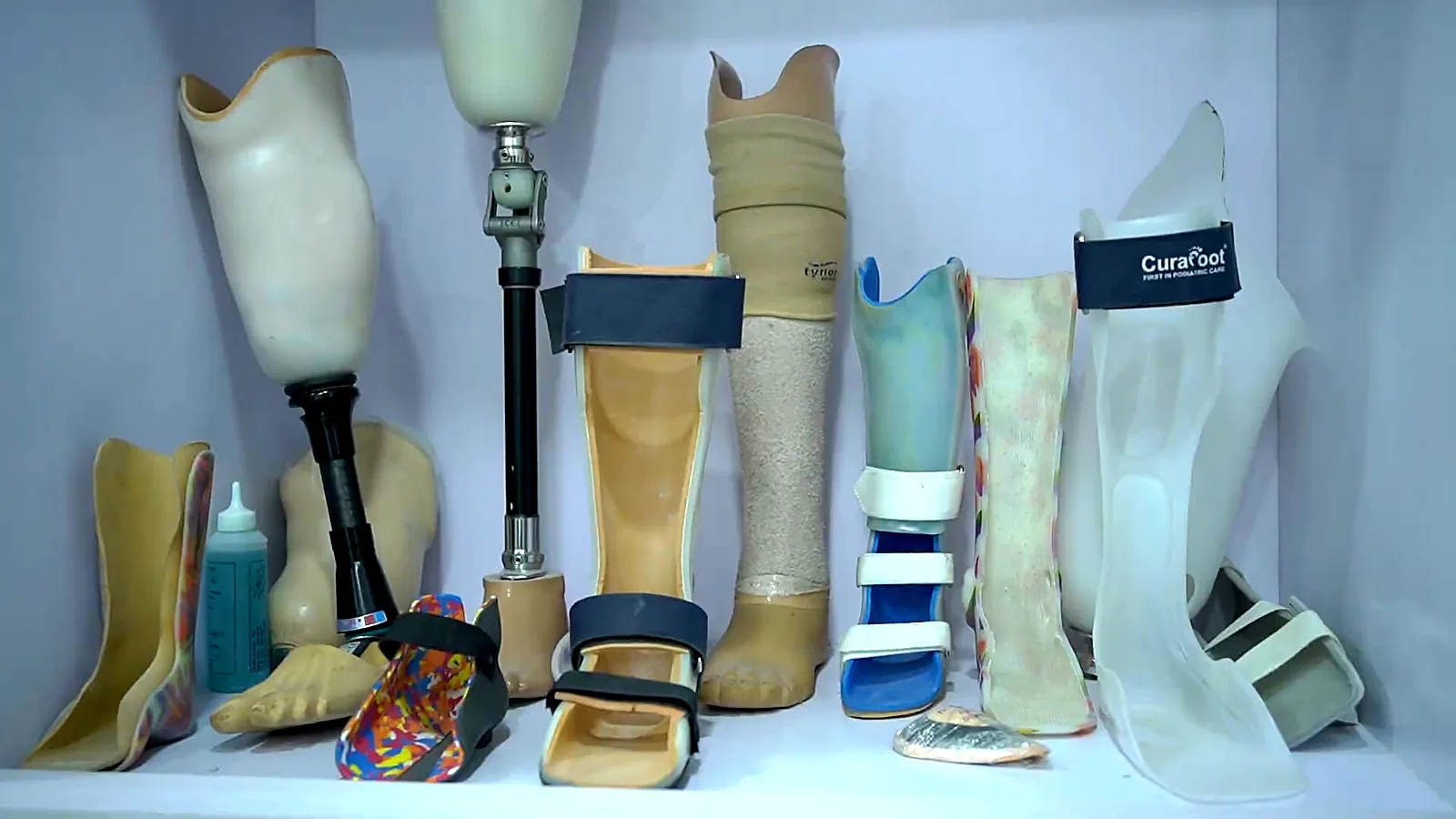 Prosthetic limbs and orthotic braces made by CuraFoot